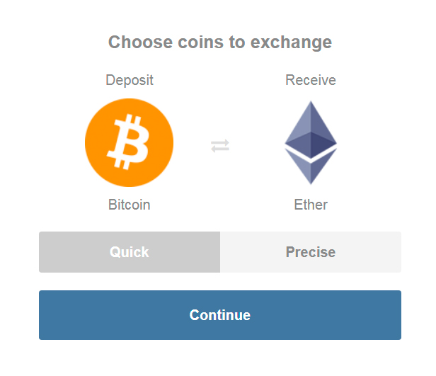 cryptocurrency instant exchange