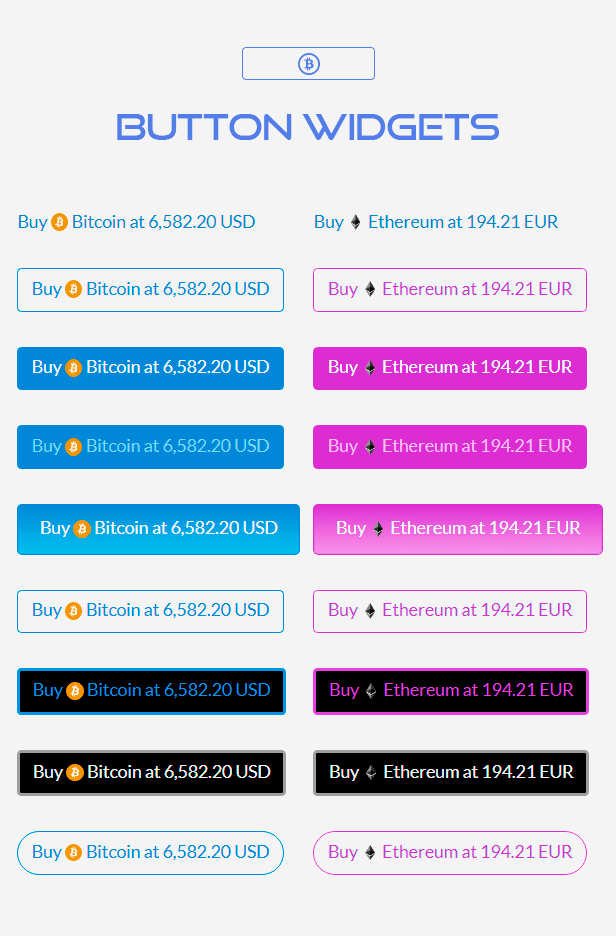 wordpress cryptocurrency widget