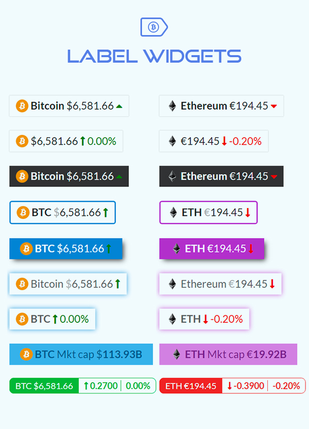 cryptocurrency widget wordpress